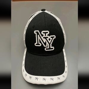 Black NY Cap with White Accents